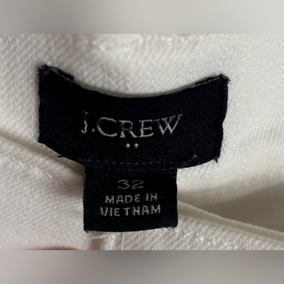 NEW J. Crew Denim Shorts High Waist Big Pockets Casual Preppy Sz 32 White 0934 - Picture 4 of 8
